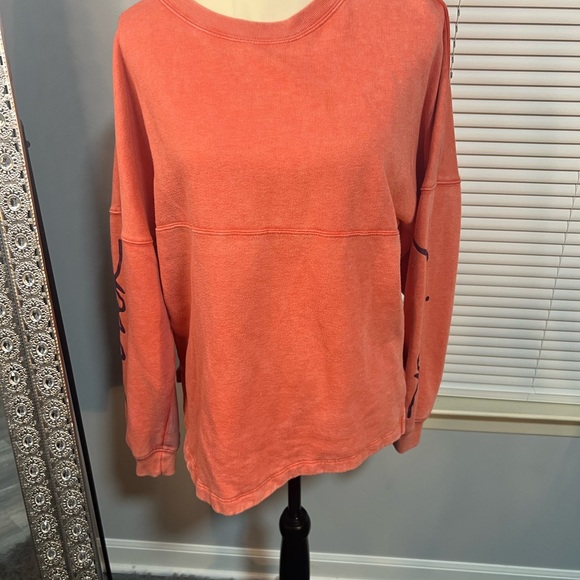 🌟PINK Victoria's Secret Coral Sweatshirt - Picture 1 of 4